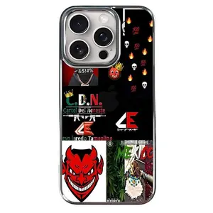 Makabelico Ghost Cartel del Norte iPhone Case with Edgy Design iPhone Case with Makabelico Glow-in-the-Dark Design Compatible with iPhone 16/15/14/13/12/11 Pro Max/Plus for Men Wome,Chic Cover Protector Protection Smartphone Casing Protective