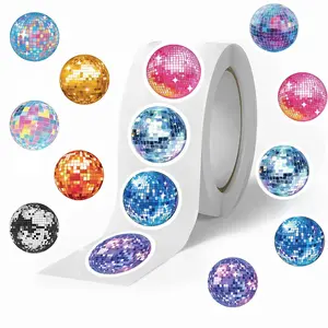 Colorful Ball Pattern Sticker (500pcs/roll), Self Adhesive Decorative Sticker, DIY Decals for Water Bottle, Laptop, Phone Case, Scrapbooking, Journal Making