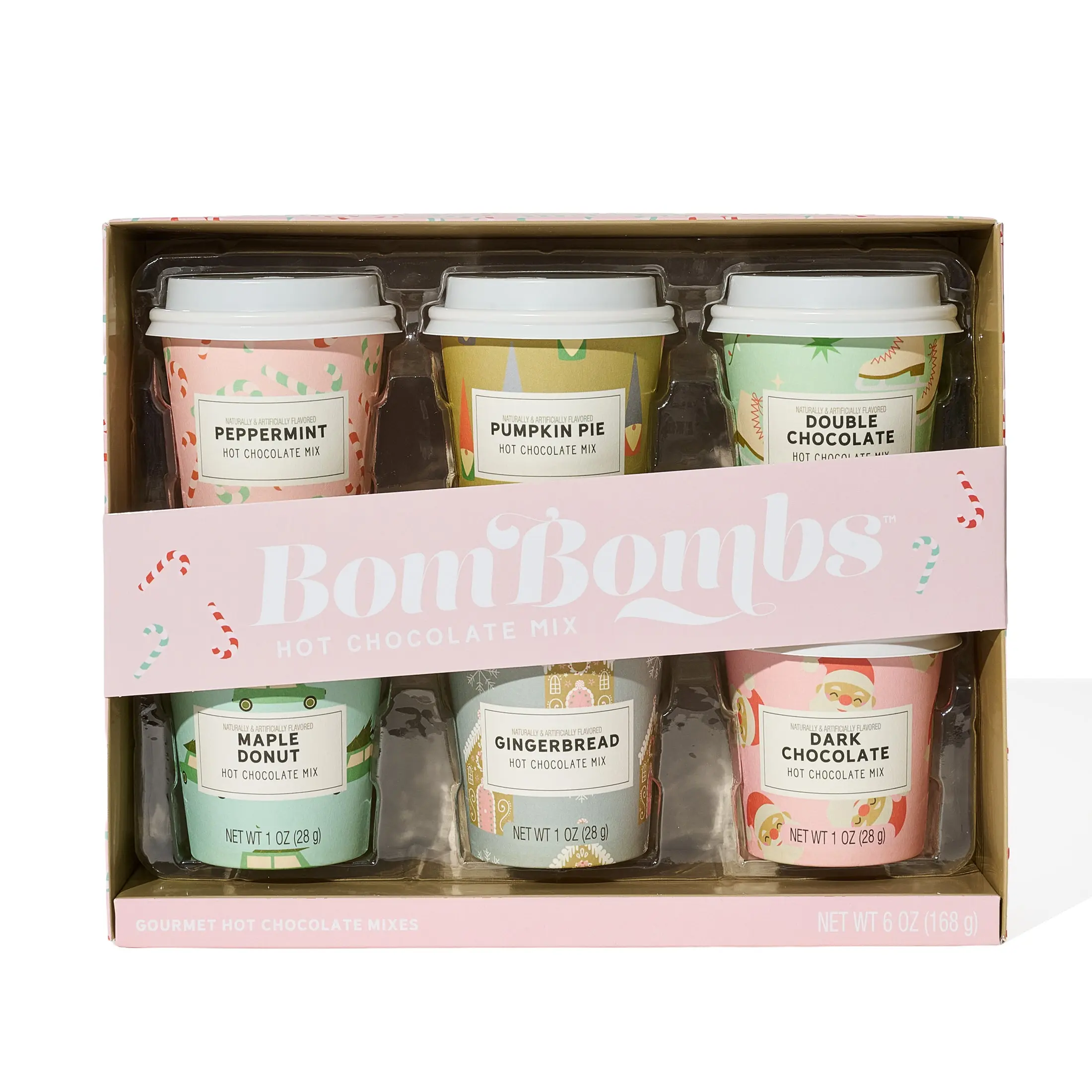 BomBombs Holiday Mini Hot Chocolate Gift Set, Set of 6