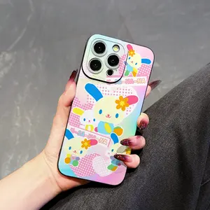 Cute Cartoon Rainbow Rabbit Pattern Tpu Phone Case, Shockproof Precision Cutouts Full Coverage for iPhone Models 6-16 Pro Max Plus