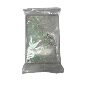 4 pieces Acrylic DIY Floating Glitter Keychain