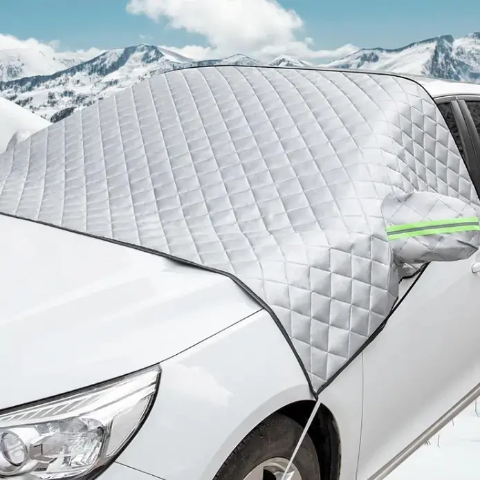 Car Windshield Protector Cover, Waterproof for Snow Ice Frost Dust Rain, All‑Season Outdoor Wind Screen Shield for Most Vehicles