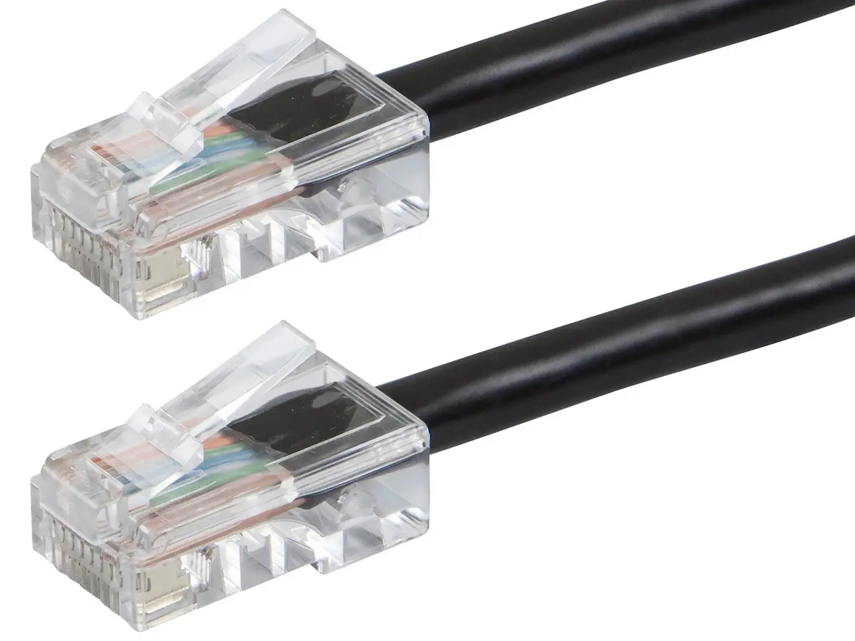 Monoprice 13112 3 ft. Zeroboot Series Cat5E 24Awg UTP Ethernet Network Patch Cable, Black
