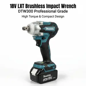 Makita DTW300 Electric  With 18V Battery Charger  Construction And Installation professional power tool  impact wrench powertools high torque