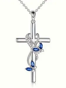 1 PC Elegant Cubic Zirconia Necklace Pendant For Women Mother's Day Gift Jewelry