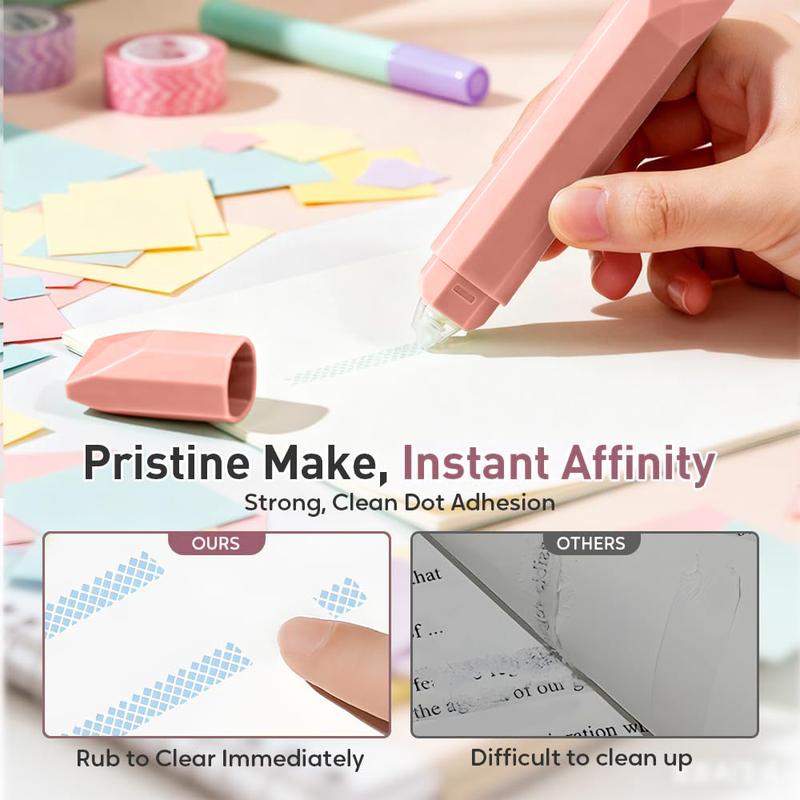 Tape Roller Adhesive, Easy Glide Glue Runner, Strong Hold, Ideal for Photos & DIY Crafts