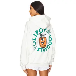 Stay Cool x OLIPOP Vintage Cola Hoodie in White Unisex