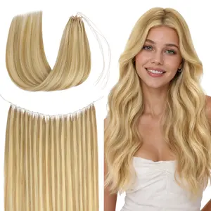 GOO GOO Hair Sew in Feather Weft Extensions Remy Human Hair Exrensions Natural Straight Hair