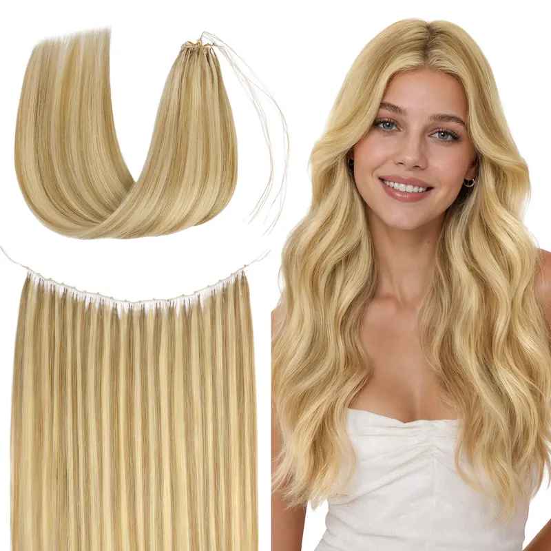 GOO GOO Hair Sew in Feather Weft Extensions Remy Human Hair Exrensions Natural Straight Summer Hair #sohochic #TikTokShopFallDealsForYou