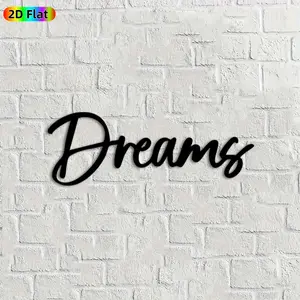 1pc Dreams Metal Wall Art,Dreams Statue Mural, Ideal Gift for New Year, Christmas, Dream Decor Enthusiasts, Rust-Resistant Metal Wall Decor Wall Sculptures, Perfect for Bedroom Wall & Garden Fence, Perfect for Dream-Themed Home Decor Enthusiasts