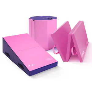 Kangaroo Hoppers Kids Gymnastics Pro Progression Set - Anti-Tear Vinyl Surface, Ergonomically Designed, Highly Durable, Easy to Carry Sports Toy