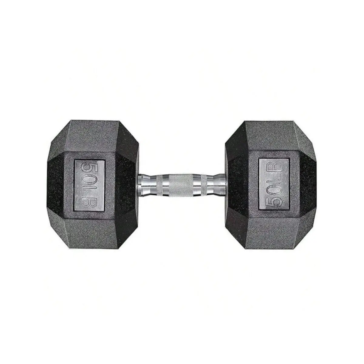 Hot selling styles  MAMIZO 40LB 50LB Free Weights Single Dumbbells Rubber Coated Cast Iron Hex Black Dumbbell Strength training