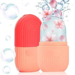 Ice Roller for Face and Eye, Ice Face Roller,Facial Beauty Ice Roller Skin Care Tools, Ice Facial Cube, Gua Sha Face Massage, Silicone Ice Mold for Face Beauty(Blue) Comfort