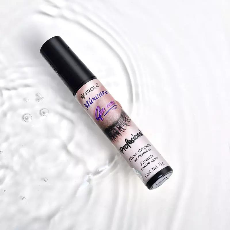 Prosa 4 in 1 (3 Pack) Mascara Maxi Volumen, Mascara with Micro Fibras, Professional Black, 4 in 1 Eyelash Makeup Volumizing Waterproof Cosmetic