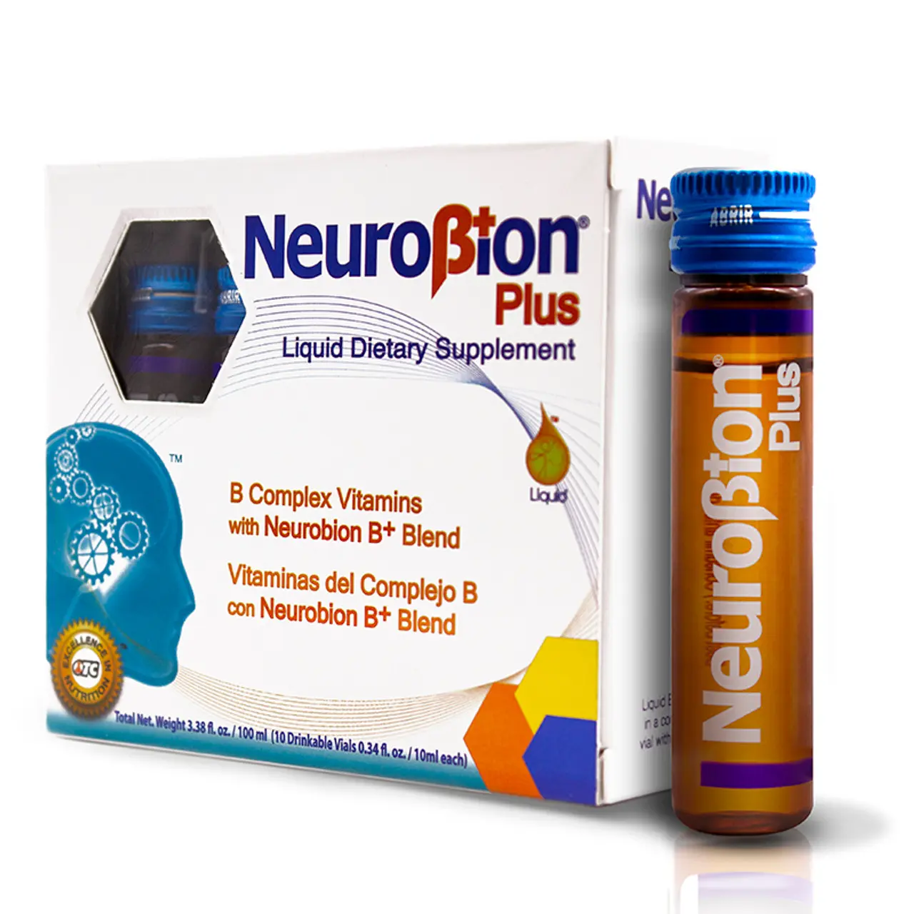 Neurobion Unidose B Complex Strawberry Liquid Dietary Supplement - 10 Vials x 10mL, Lactose-Free, Water-Soluble, Immunity & Nutrition Support, Metabolism & Energy Boost, Immunity Vitamins Supplements, Nutrition Vitamins Supplements