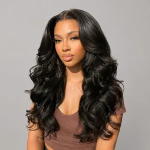 [LIVE SUPER DEAL] West Kiss Glueless Human Hair Wigs Body Wave 5x5 Lace Closure Wig Pre Cut Pre Plucked Human Hair For Women