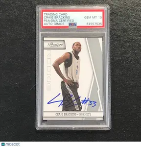 2010-11 Panini Prestige #171 Craig Brackins Signed Card AUTO 10 PSA/DNA Slabbed