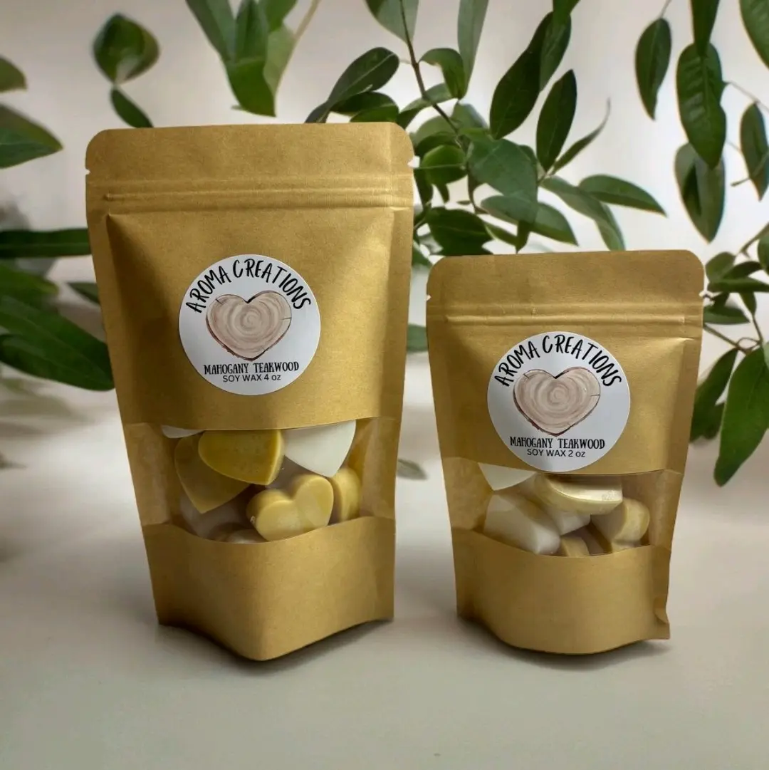 Mahogany Teakwood Wax Melts,  Home Fragrance,  Soy Wax,  Highly Scented Wax