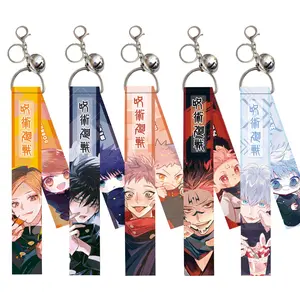 Anime JJK Keychain Gojo Satoru Fushiguro Megumi Phone Charm Accessories Pendant Keyring Bag Cute Cartoon Figure Pendant Keyring