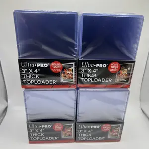Ultra Pro 3X4 Thick Toploaders 4 Packs of 25 for up to 100pt Point Cards