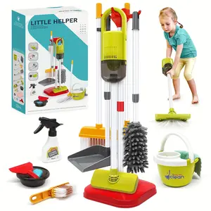 Interactive Kids Cleaning Toy Set, Realistic Vacuum Cleaner & Mop, Pretend Play Housekeeping Tools for Ages 3+, Requires 3 X 1.5v Aa Batteries, Variety of Tools