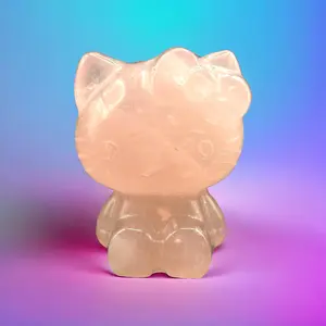 Kawaii Kitty Rose Quartz