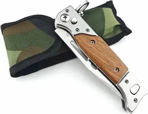 Portable Flipper Pocket Knife Multifunctional Folding Knife for Hiking Fishing Camping EDC Kitchen Fruit Cutting