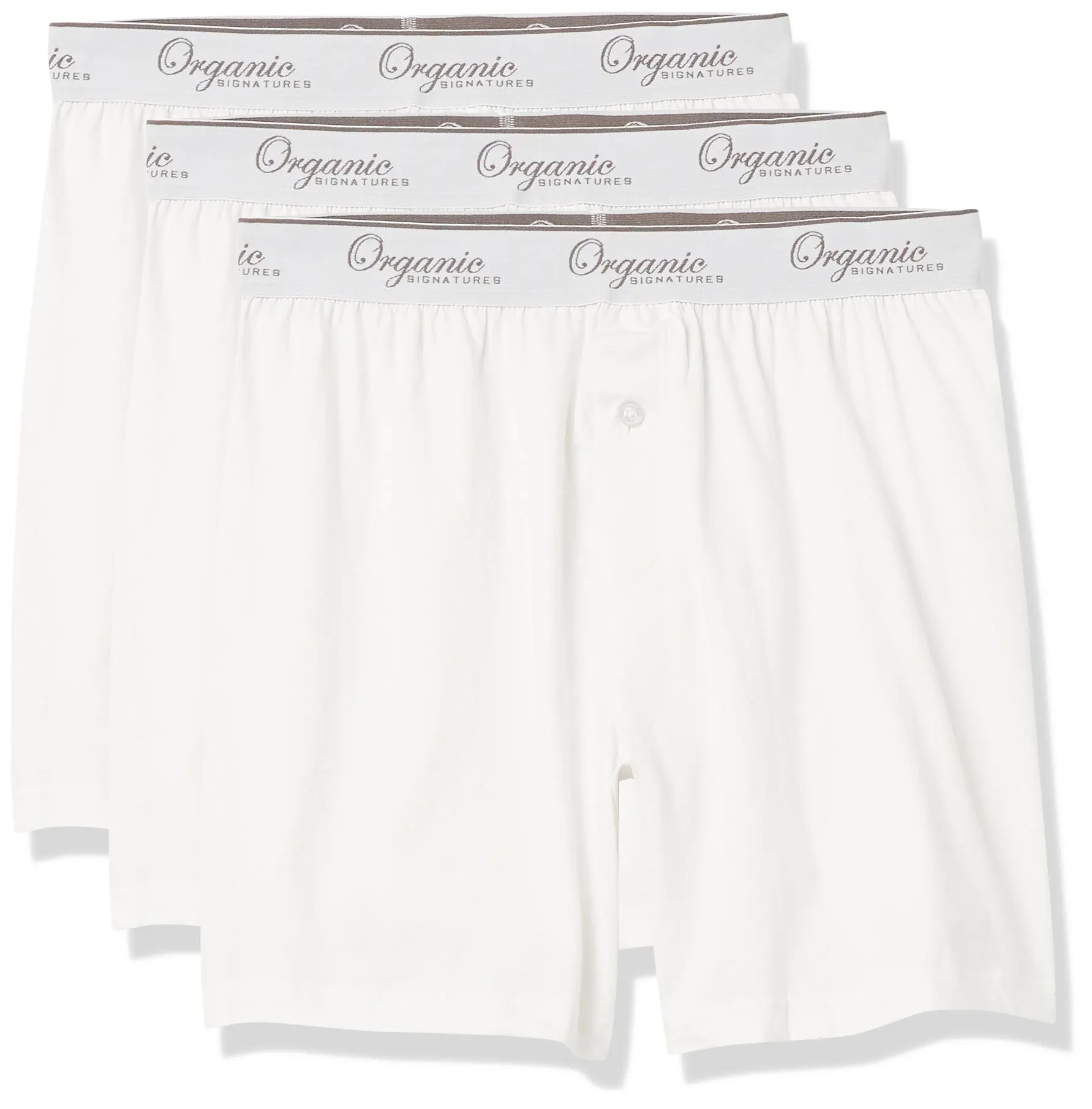 White Knit Boxer Shorts