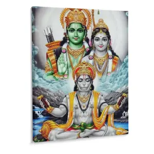 Hanuman Wall Decor Hindu God Poster Hanuman Poster for Home Office Hindu Wall Decor Gift Print Landscape