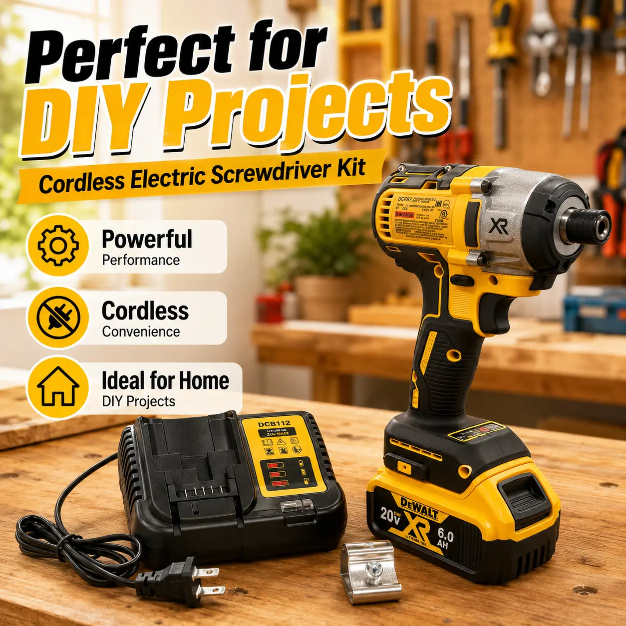 Dewalt DCF887 Strong 205n.m Torque Brushless Cordless Impact Driver Power Tool - 20V Battery-Compatible Screwdriver & Drill for DIY Projects
