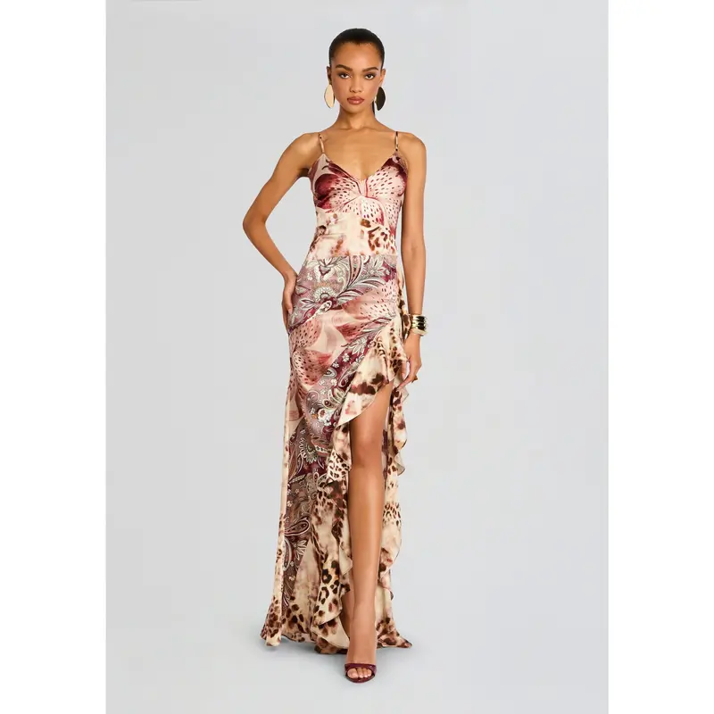 mid length halter dress OuttheBlue Mid Length Floral Lace Halter Dress – MISSTT main image 0