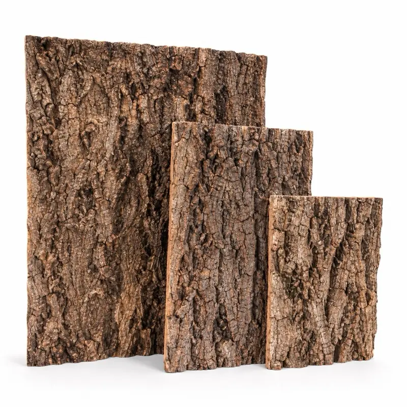 Natural Cork Bark Flats for Reptiles & Terrariums | Background Panels for Vivariums, Geckos, Frogs & Bioactive Setups