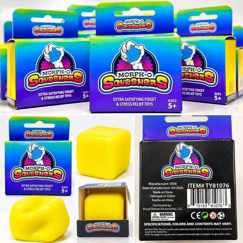 Morph-O Squishers Fidget Toy - Anxiety Relief Products, Stress Relief Tools, Decompression Squeeze, Sensory Calming Tool, Sensory Stress Reliever