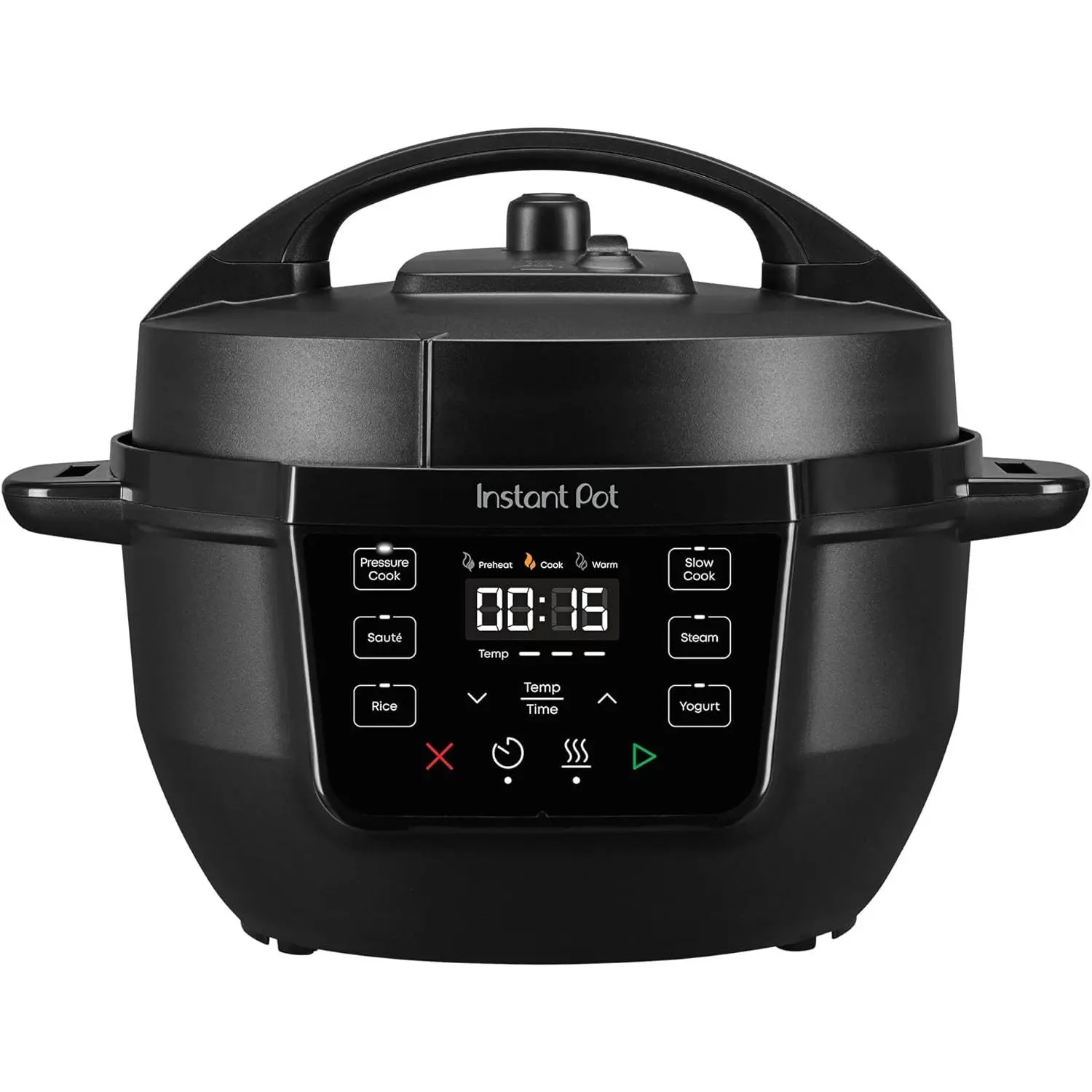 4QT RIO Mini 7-in-1 Multi-Cooker, Pressure Cooker, Slow cook, Sauté, Steam, Rice Maker, Yogurt, & Warmer, Black, 4 Quarts