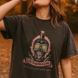 Oversized “Summon Your Own Spirit” Spooky Season Tequila Shirt