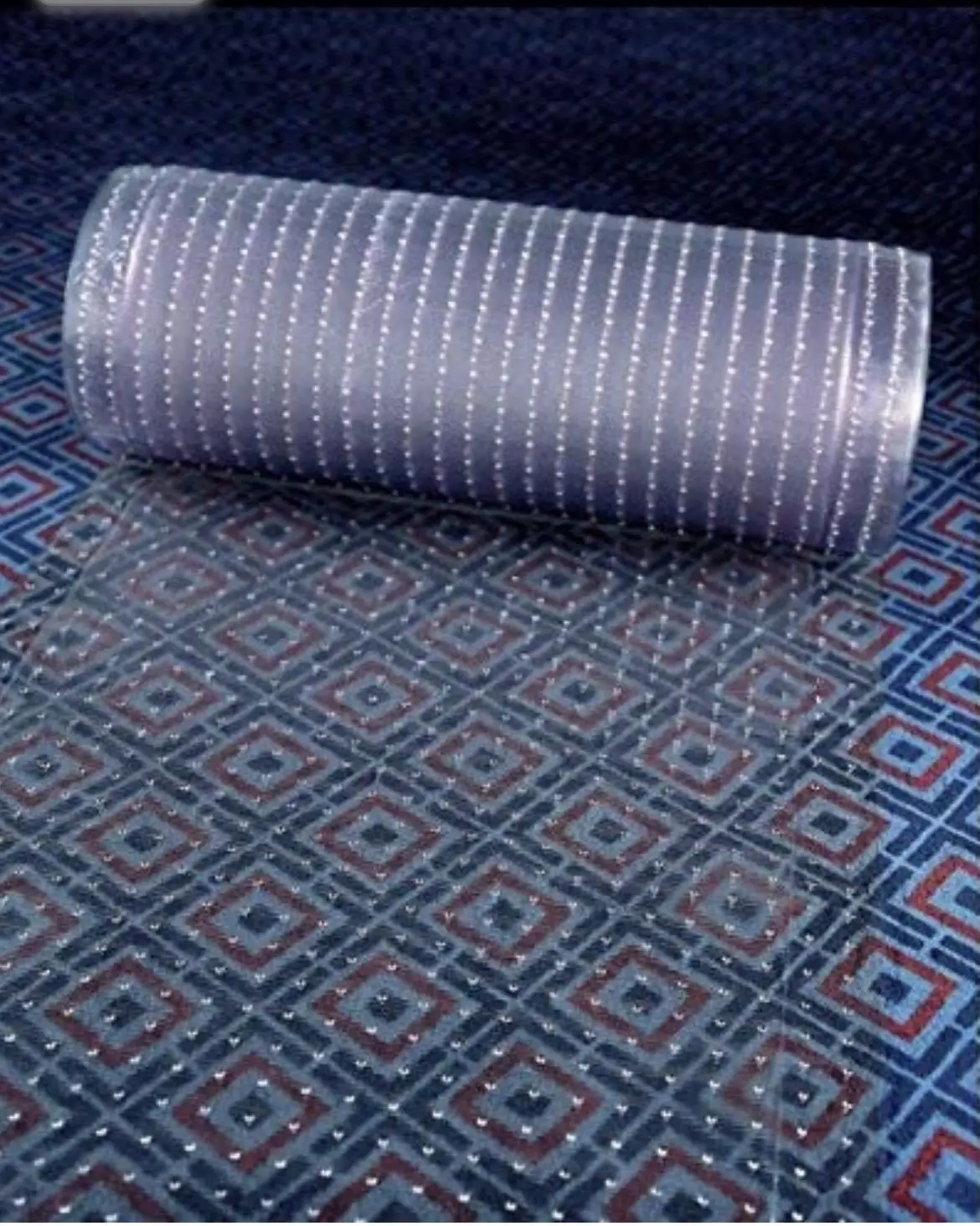 Clear Plastic Runner Rug Carpet Protector Mat Ribbed Multi-Grip (26"in x 72"in)