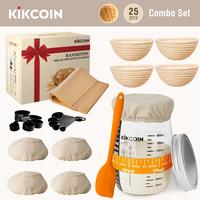 【Combo Set】25PCS (5'' Banneton*4+35OZ Fermenter*1)