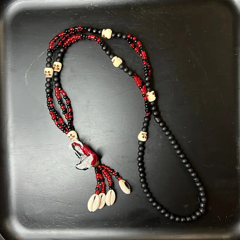 Santa Muerte Rosary Necklace - Designed for Spiritual Protection