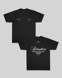 Relentless | Heavyweight Black Graphic Tee