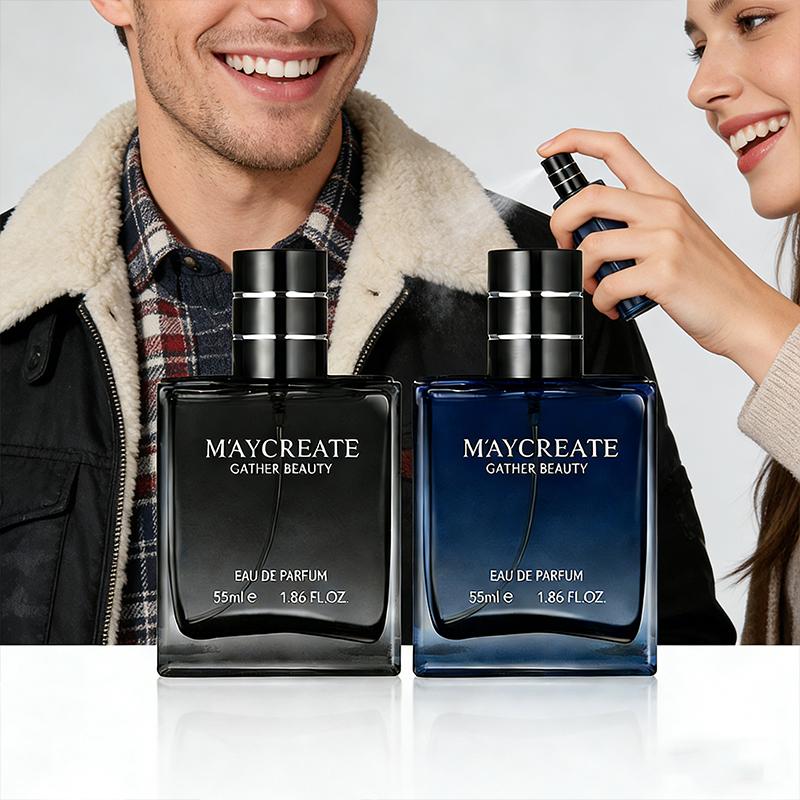 MAYCREATE Men's Azure Sea Salt Eau De Toilette 55ml Freshness Knight Woodsy Deep Scent Marineinous successors Long Lasting Aroma
