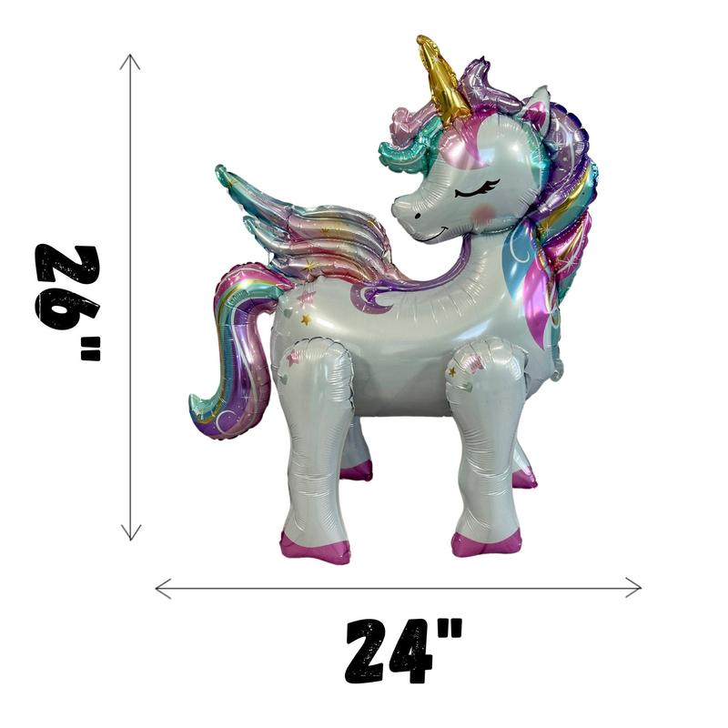 Unicorn Standing Balloon – Jumbo Foil Party Decor