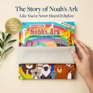 Noah's Ark Talking Book for Kids with Celebrity Voice Narration - Interactive Sound Buttons on Every Page - Hardcover Christian Bible Storybook - Easter Book & Sunday School Gift for Children Ages 3+