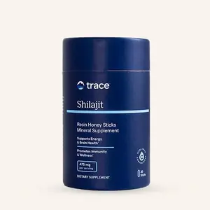 Trace Shilajit Honey Sticks Mineral Supplement 475 mg with ConcenTrace Minerals Fulvic Acid Supplement for Brain Health and Wellness