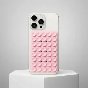 Silicone Suction Cup Phone Case Mount, Double Sided Phone Holder Mount, Hands-Free Strong Grip Holder for Selfies and Videos, Phone Accessories, Cellphone Car Mount