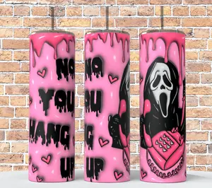 Ghost face  Horror  20oz skinny Tumbler Drinkware Insulated