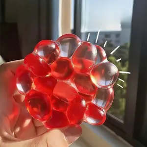 Squishy Gemstone Ball Squeeze Toy Funny Plasticity Transparency Ball Fidgets Toys Relaxation Anxiety Relief Toys Gifts