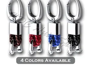 Universal Key chain Ring BV Style Calf Leather Gift Decoration 3.3" x 0.78"