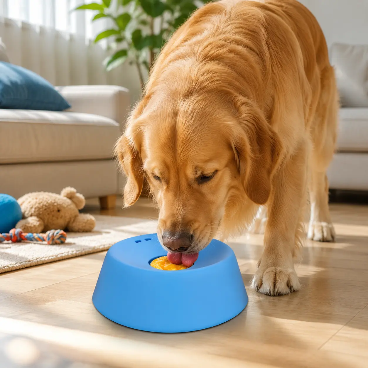 Dog Lick Bowl Slow Feeder - Anti-Spill Interactive Enrichment Liquid Treat Dispenser, 180ml 5.1*6.3in Feeding Accessory for Dog Anxiety & Bloat Relief