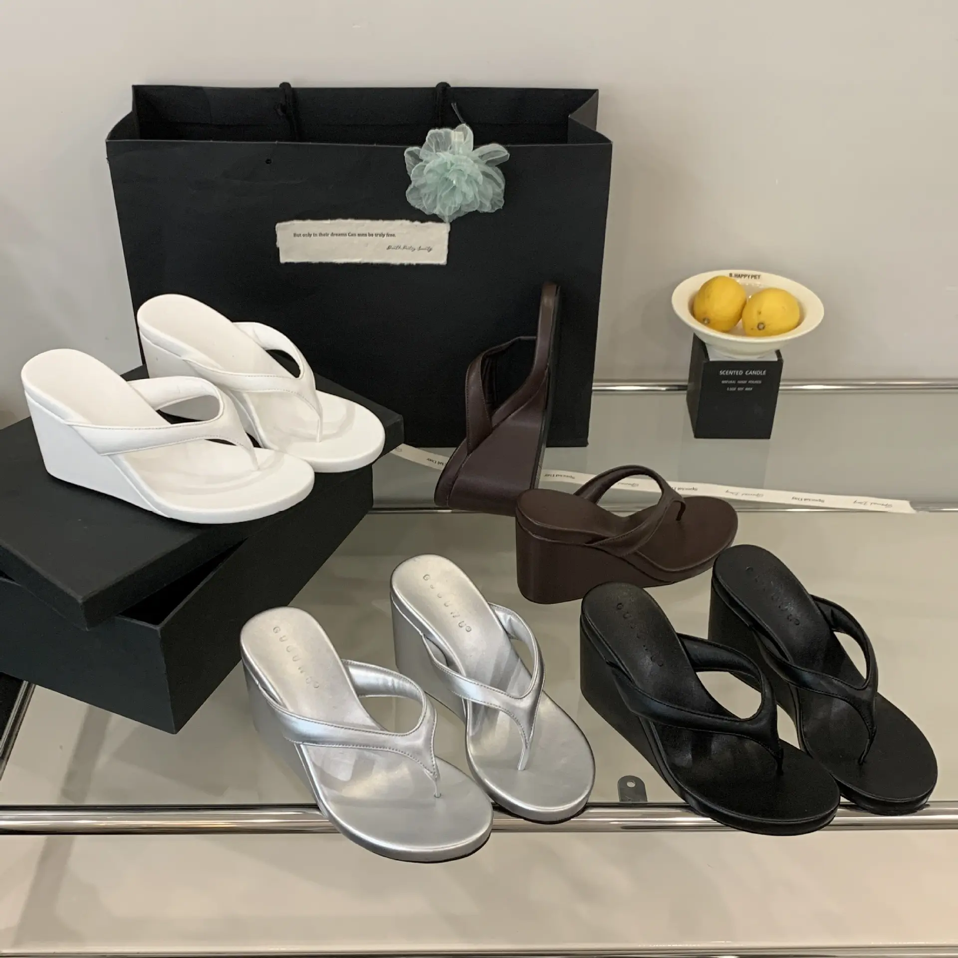 French Style Plain Women's Sandals, Minimalist High Heel Mules with a Comfortable Soft Insole and Shock-Absorbing Thick Sole, Women Sandals, Slip On, Ankle, Shock Absorb, Cushioned, Open Toe