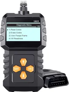 OBD2 Scanner Code Reader, Plug and Play Car Diagnostic Tool with Error Code Read and Clear, Freeze Frame and I M Readiness, Compatible with 1996 and Newer OBDII Vehicles